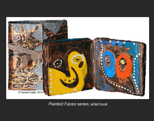 [Primary Faces: artist book by Carolyn Leigh 231k]